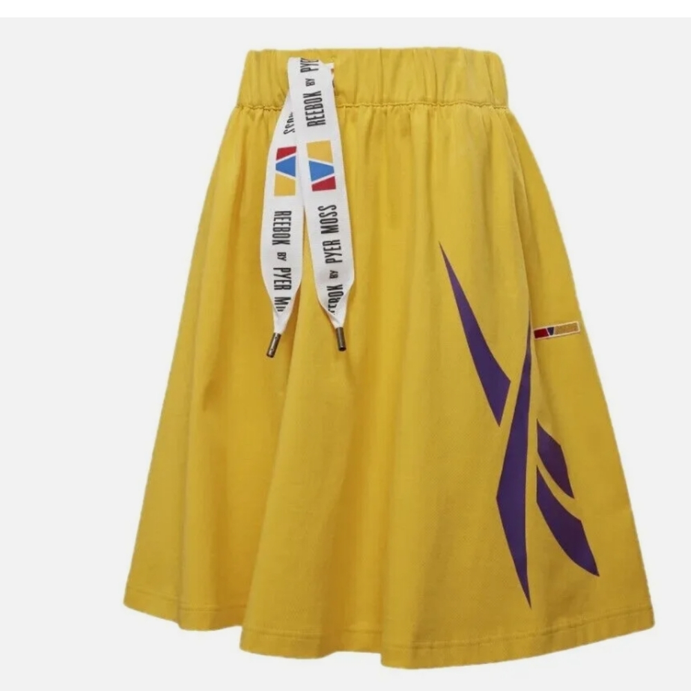 Pyer Moss. Reebok. Yellow Skirt Medium. NWT